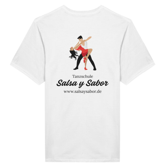 Klassisches Unisex T-Shirt mit Rundhalsausschnitt – Salsa y Sabor Dancewear DW003 – Bild 10